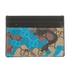 Gucci GG Camouflage Card Case, &pound;110, Accessories, Blue/Brown, Canvas/Leather, Front view